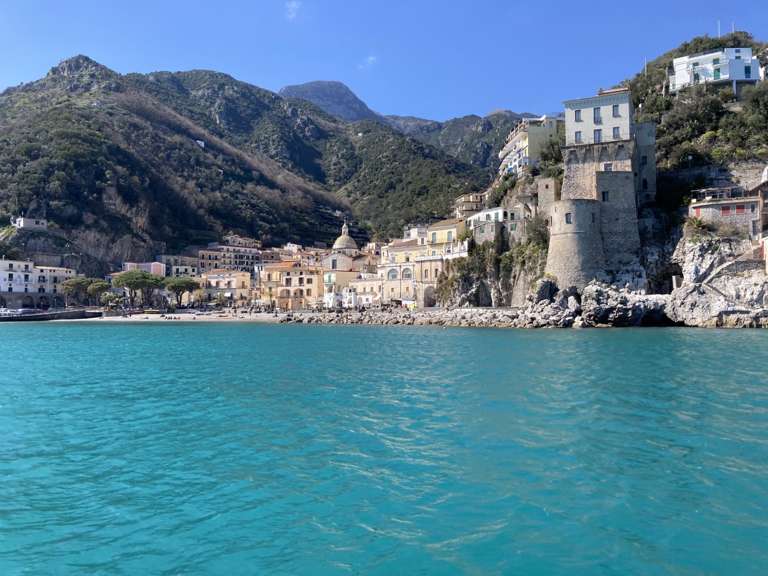 Cetara spiaggia panaoramica